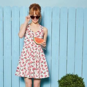 Watermelon Print Pinup Dress